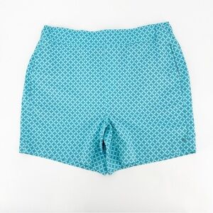 Mack Weldon Swim Trunks Blue Geometric Board Shorts